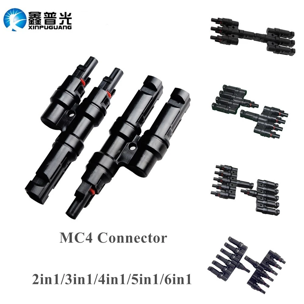 

PV Cable Adapters 2in1 3in1 4in1 5in1 PV Connector Solar Panel Cable Splitter Male and Female Adapter for In Parallel Connecting