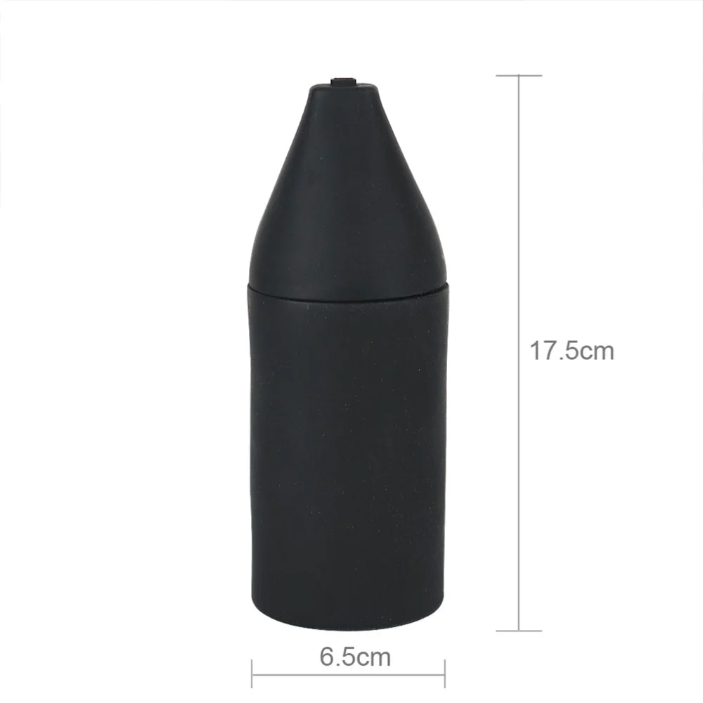 Empty Silicone Bottle Squeeze Dispenser Refillable Bottle Dish Washing Detergent Hand Soap Atomizer (Black)