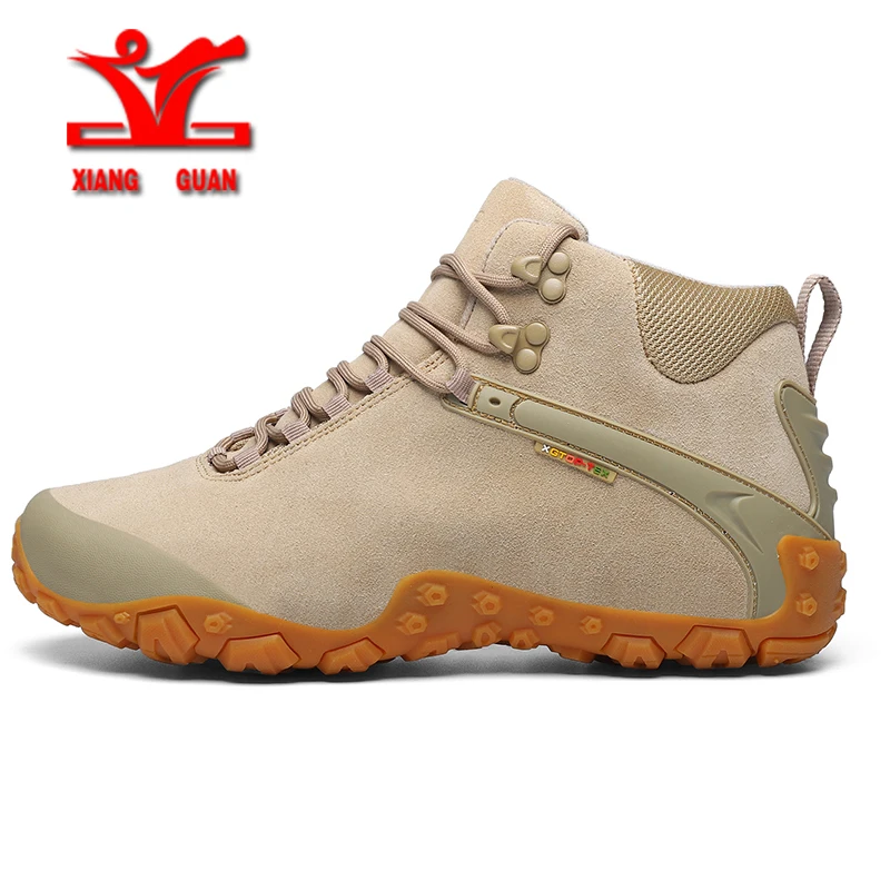 XIANGGUAN 2021 NEW Waterproof Hiking Shoes Men Outdoor Sport Shoes Men Anti Slip Climbing Boots Men Trekking Shoes Women