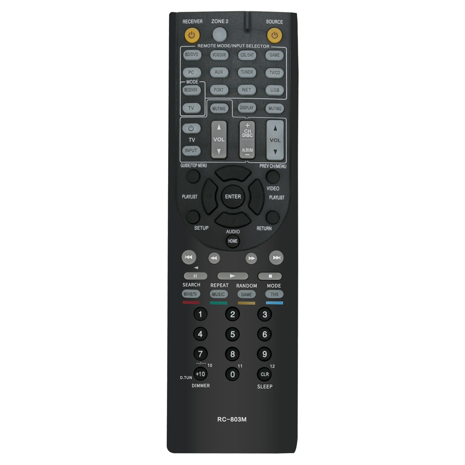 New RC-803M Replaced Remote Control fit for Onkyo AV Receiver TX-NR609 TX-NR609B HT-S7409