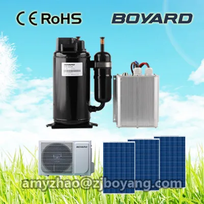 DC 48v solar power air conditioner for sleeper bus dc  powered  conditioners 12v/24v refrigerator freezer