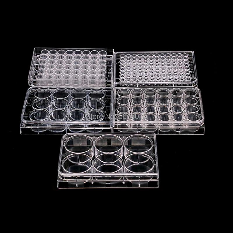 5pcs 6/12/24/48/96/384 hole Disposable Cell culture plate Bacterial culture plate enzyme label plate sterilization packaging