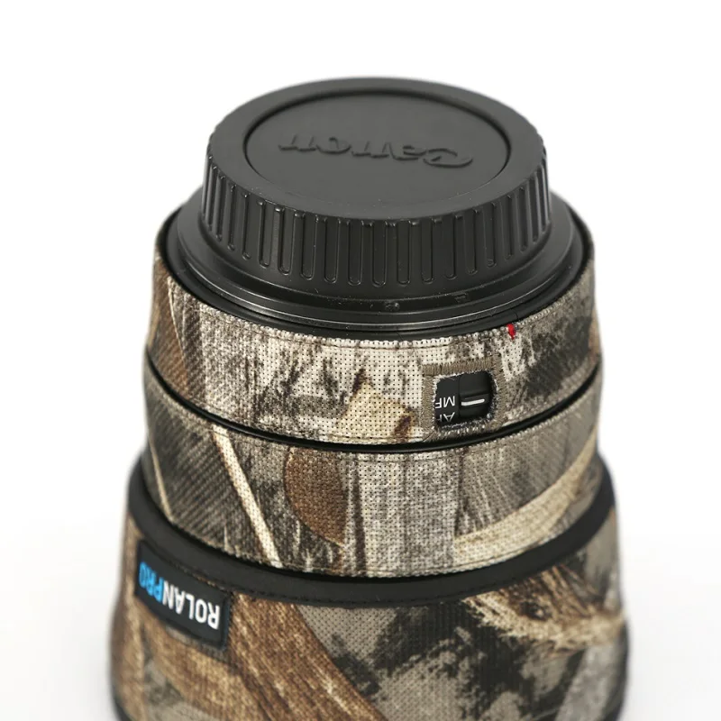 ROLANPRO عدسة التمويه معطف لكانون EF 50 مللي متر f1.4 USM غطاء للمطر عدسة كم البنادق حالة التصوير الملابس