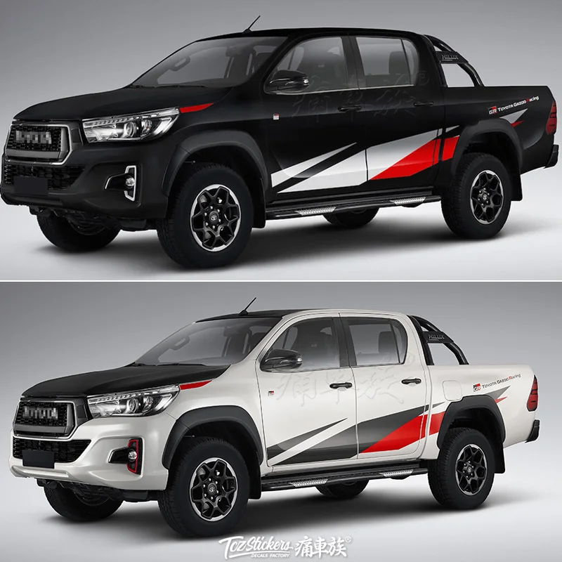 

Автомобильная Наклейка для Toyota Hilux, украшение для кузова, пикапа, грузовика, персонализированная Модифицированная Автомобильная наклейка Navara