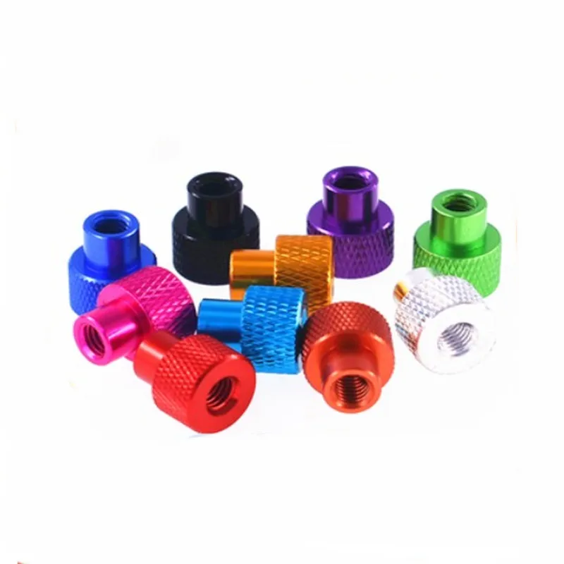 2-5pcs/lot M3 M4 M5 M6 M8 Anodized Aluminum Knurled Step Hand Thumb Nut for FPV RC Models