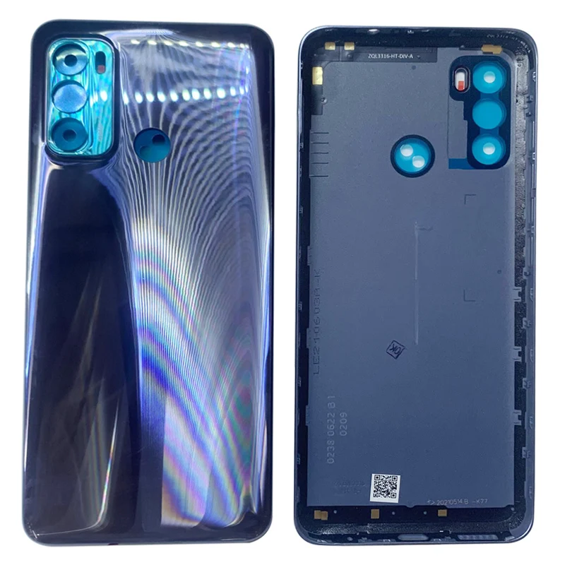 Capa traseira motorola moto g60, tampa da bateria com logotipo, peças de reparo