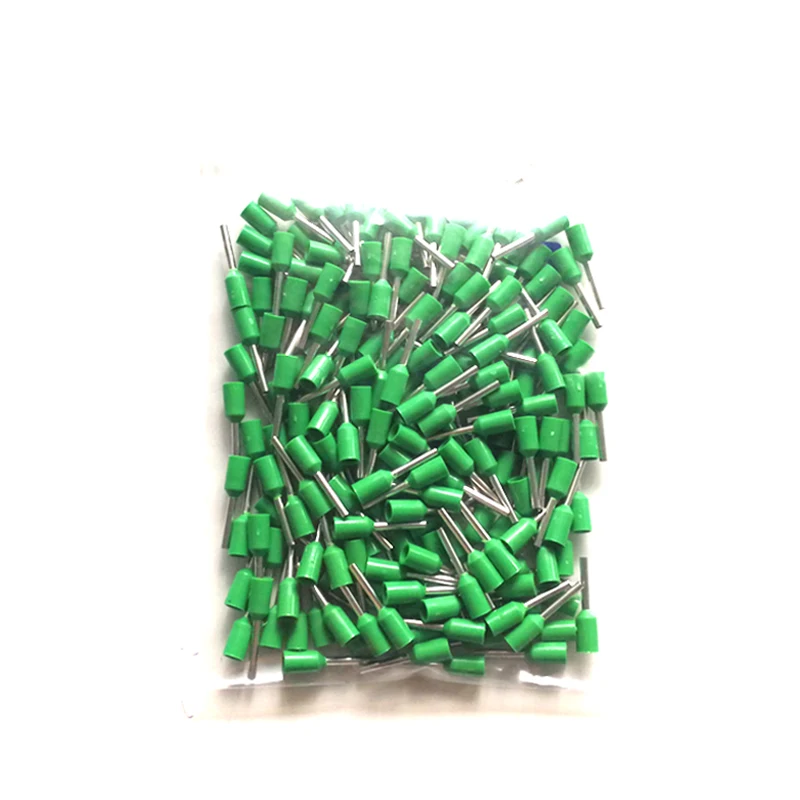 1000Pcs Copper Tube Insutated Cord End Terminals Electric Crimp Terminal Wire Connector E0306 0308 0310 Cable Ferrules VE 24AWG