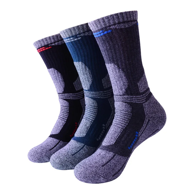 2Pairs/Lot Winter Thermal Walking Socks Thicker Men Women Outdoor Hiking Skiing Sock Sport Thermosocks For Cycling Mountaineer