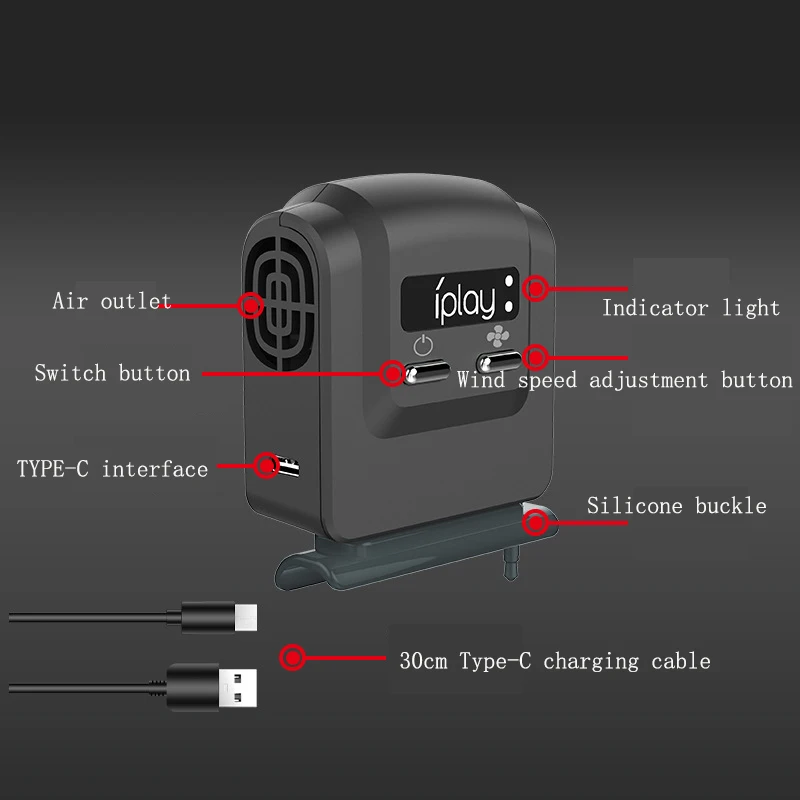 พัดลมระบายความร้อนสำหรับ NS Switch ภายนอก Turbo สูบน้ำ Cooler หม้อน้ำฐานความร้อนอุณหภูมิสำหรับ Nintendo สวิทช์ OLED