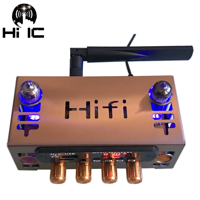 

HiFi Bluetooth 5.0 6A2 Valve Tube Preamp DTS AC3 WAV APE FLAC Decoder Support U Disk FM TF Preamplifier AMP