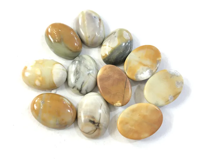 Natural Picasso Jasper Cabochon Wholesale Gemstone Beads CAB Ring Face 13x18mm Oval Cabochon 10pcs/lot