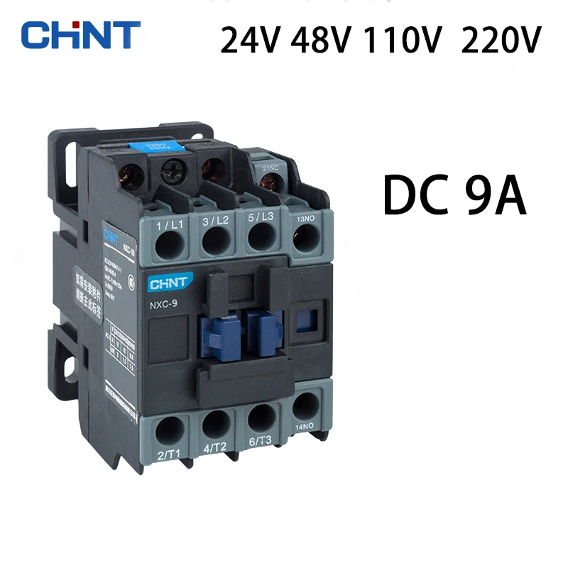 

CHINT NXC-9M coil 9A DC 24V48V 110V 220V 50HZ Phase 3 cocontactor Other configurations can be customized