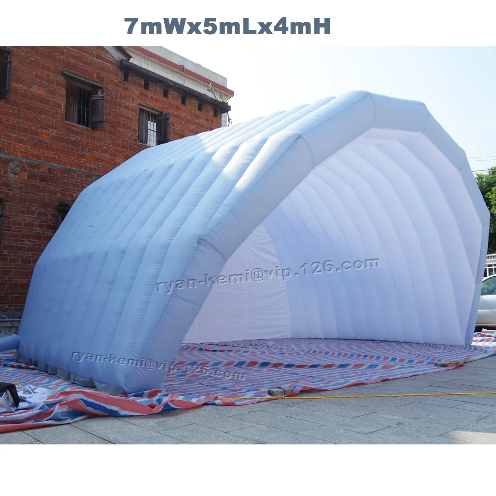 7mWx5mLx4mH giant inflatable stage tent cover grey white large outdoor events tent inflatable marquee for concert party shelter