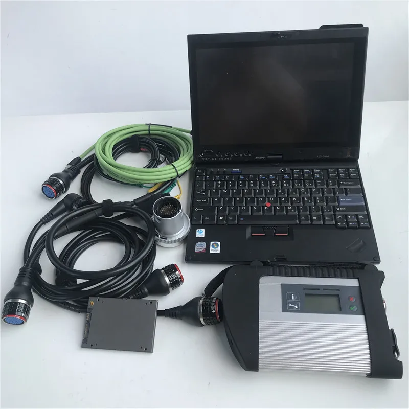 Auto Diagnostic Tool MB Star C4 SD Connect with 06/2024 Software SSD X-ntry 90% New Laptop X220T i5 Diagnosis Computer 4gb RAM