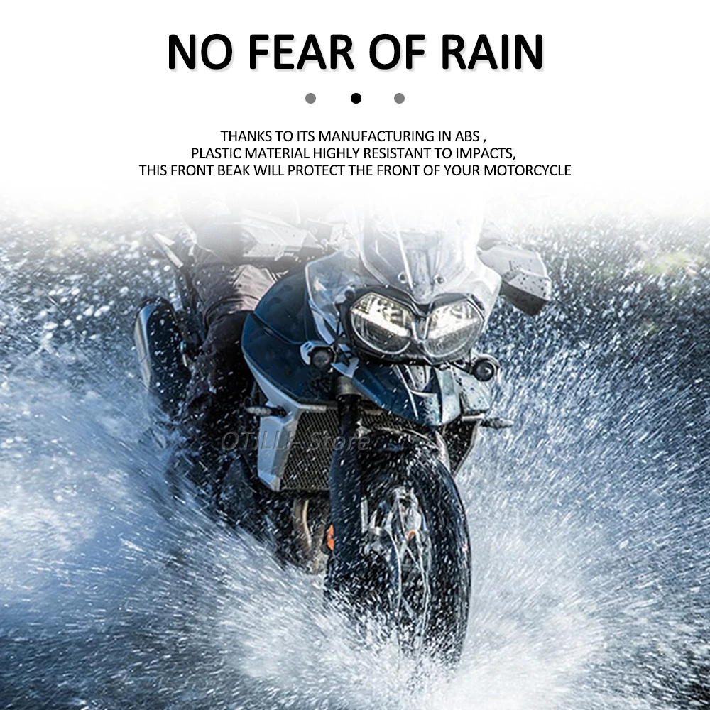 دراجة نارية منقار الأنف مخروط تمديد الجبهة الحاجز هدية ل Tiger800 TIGER800 XC 2013 النمر 800 XRT XRX 2015-2019 #6