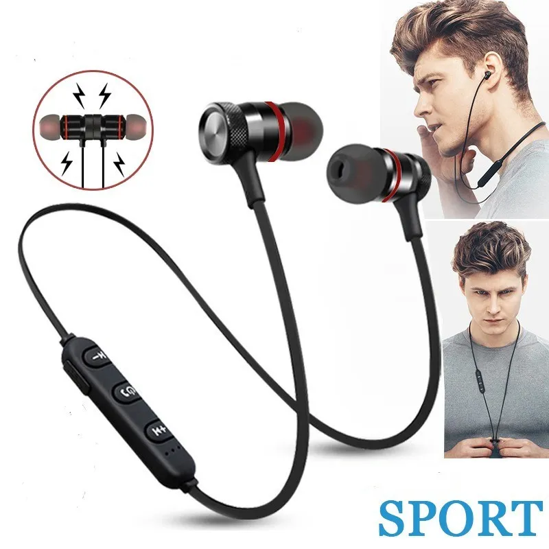 Wireless Earphone 5.0 Headset Stereo Headphones Sports Magnetic Earphones For Xiaomi 7 8 9 Redmi Note 7 8 Bluetooth compatible