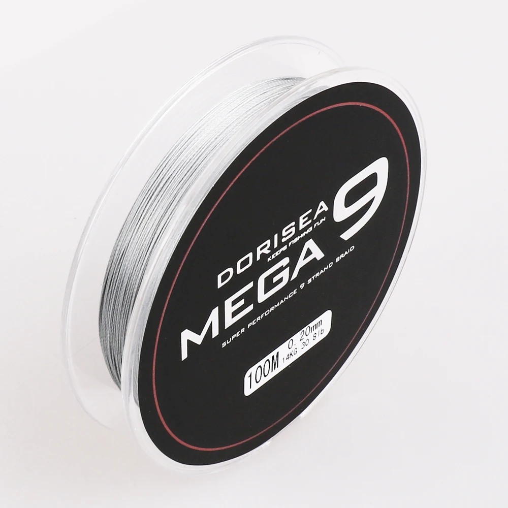 DORISEA MEGA 9 splotów 100M 300M 6LB-310LB PE Extreme pleciony drut wielowłóknowa linka wędkarska Pesca