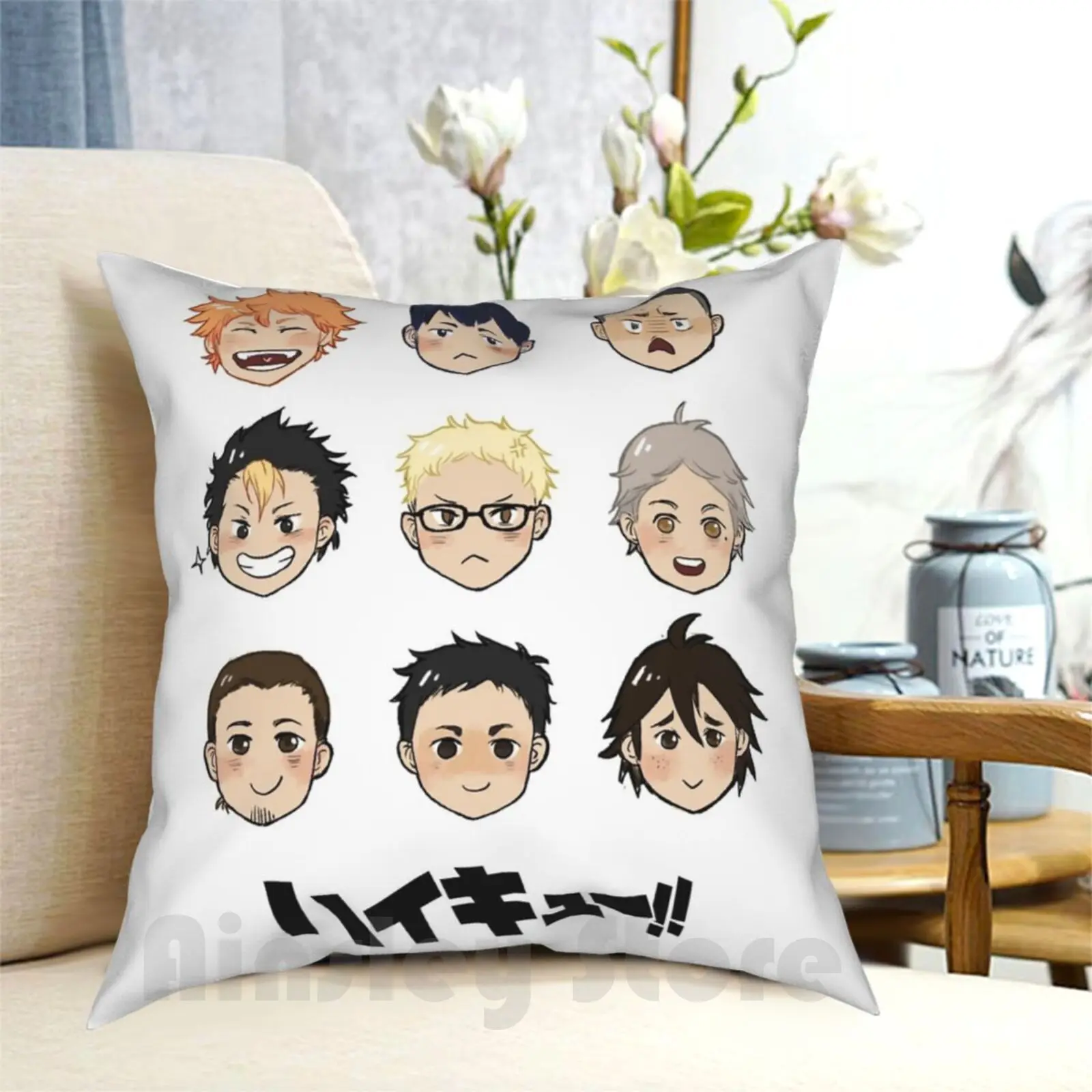 Haikyuu!! Pillow Case Printed Home Soft DIY Pillow cover Haikyuu Manga Comics Japanese Comics Anime Karasuno Hinata Shouyo