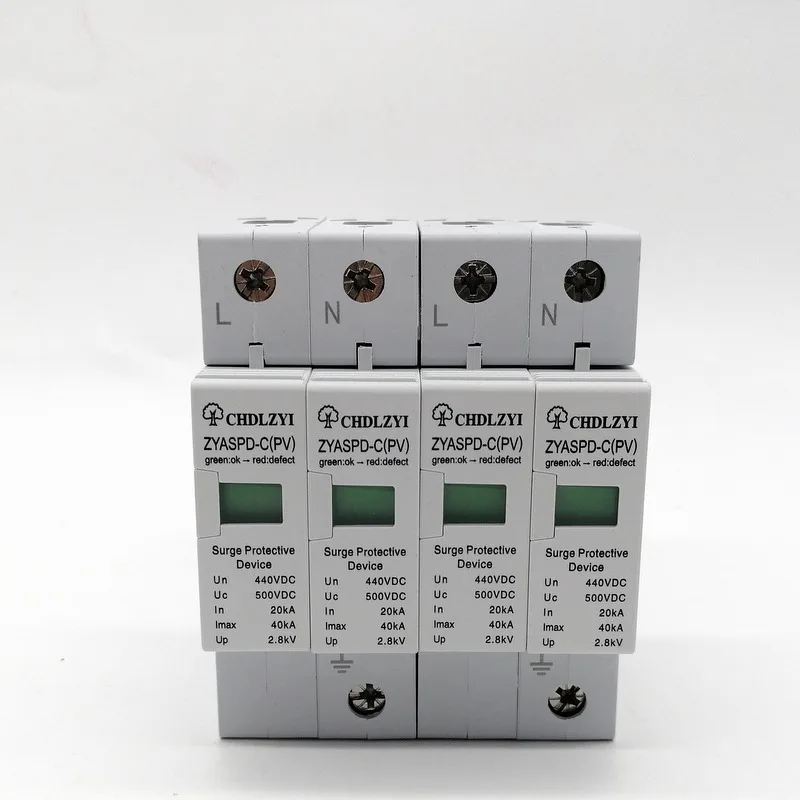 SPD 500V 800V 1000V 4 P 20 ~ 40KA Surge Schutz Gerät Ableiter Niedrigen Spannung Haus 2 pole Surge Protector blitzschutz