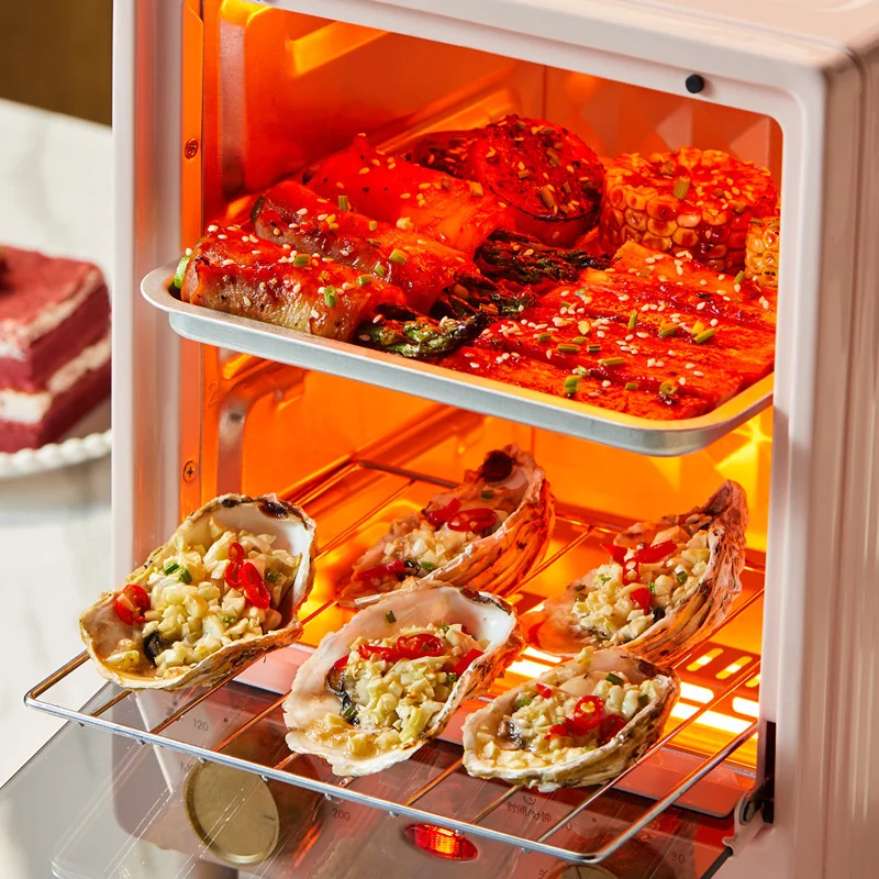 12-литровая электрическая духовка, многофункциональный таймер с контролем температуры для бытовой выпечки, машина для завтрака, хлебопечка, тостер 220 В KX12