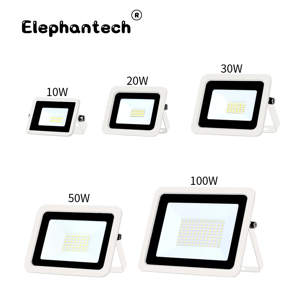 Led Flood Light 10W 20W 30W 50W 100W Floodlight Outdoor Wall Reflector Garden Square Spotlight IP68 Waterproof Outdoor Lighting