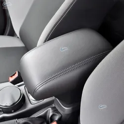 Car Accessories Microfiber Leather Interior Center Control Armrest Box Cover Trim For Ford Focus 2012