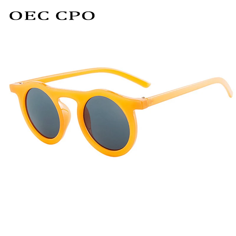 OEC CPO klasyczne okrągłe okulary przeciwsłoneczne mężczyźni kobiety moda mała ramka okulary przeciwsłoneczne damskie plastikowe okulary okulary unisex UV400 O626 — zdjęcie 6