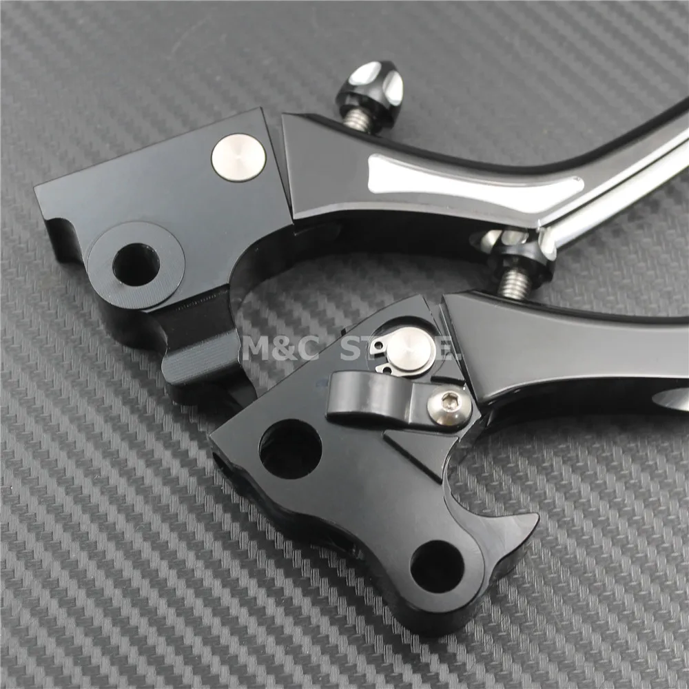 1 Pair Motorcycle Adjustable Regulator Brake Clutch Handle Lever CNC Aluminum For Harley Sportster XL883 XL1200 X48 2004-2013