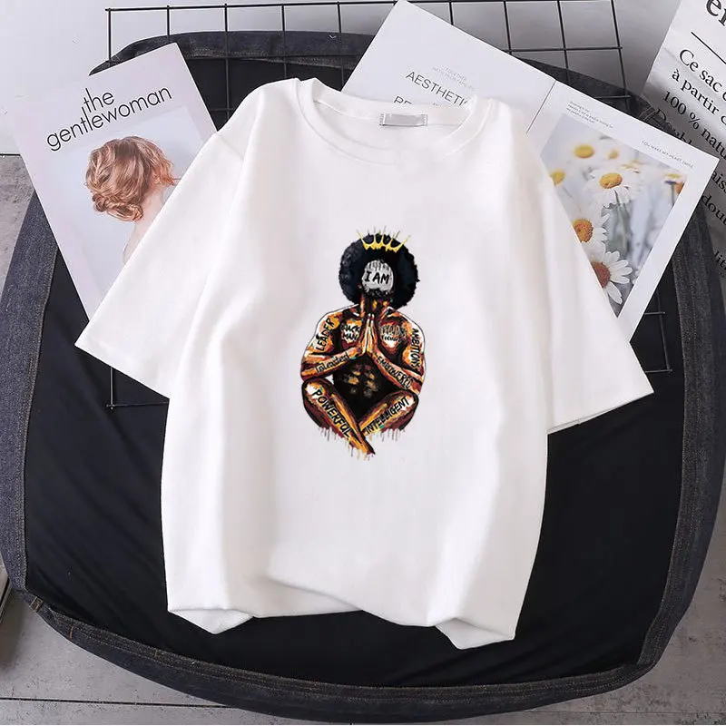 African Girl Clothes Badge Patches Heat Transfer Sweatshirts Tops Heat Press Vinyl DIY Washable Heat Patch Black CQ