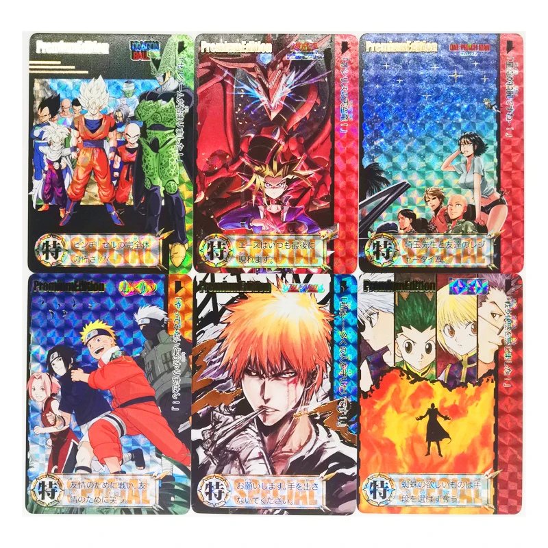 9pcs/set Dragon Ball Z Jump Yu Gi Oh Super Saiyan Heroes Battle Card Ultra Instinct Goku Vegeta Game Collection Cards