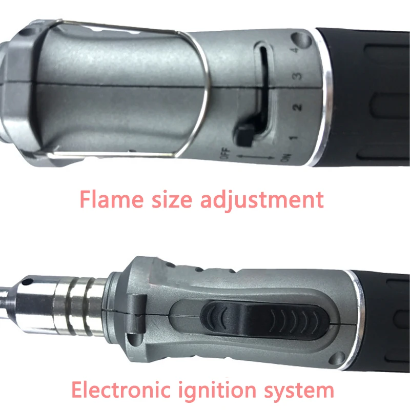 Multifunctional gas soldering iron tool HS-1115K10 in one electronic ignition gas soldering iron / gas soldering iron