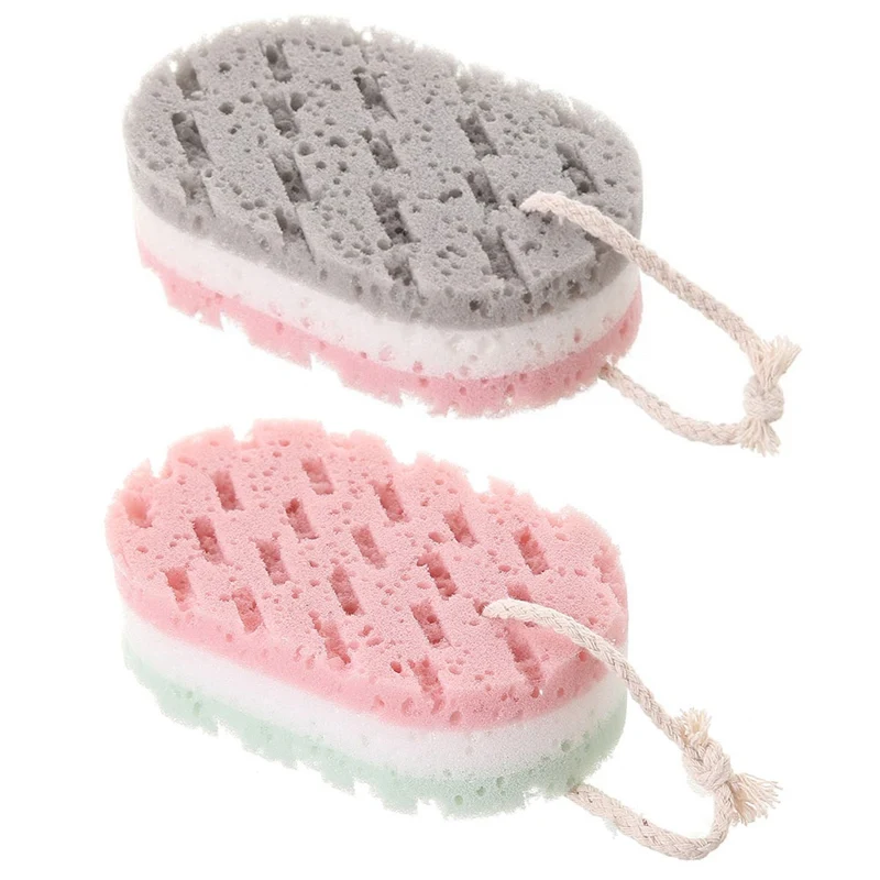 

Natural Sponge Bath Ball Shower Gel Scrubbing Artifact Rubbing Sponge Towel For Whole Body Health Massage Brush