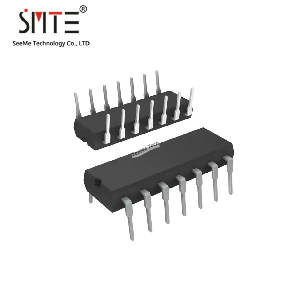 10pcs/lot SN7404N  IC INVERTER 6CH 6-INP 14DIP New and original