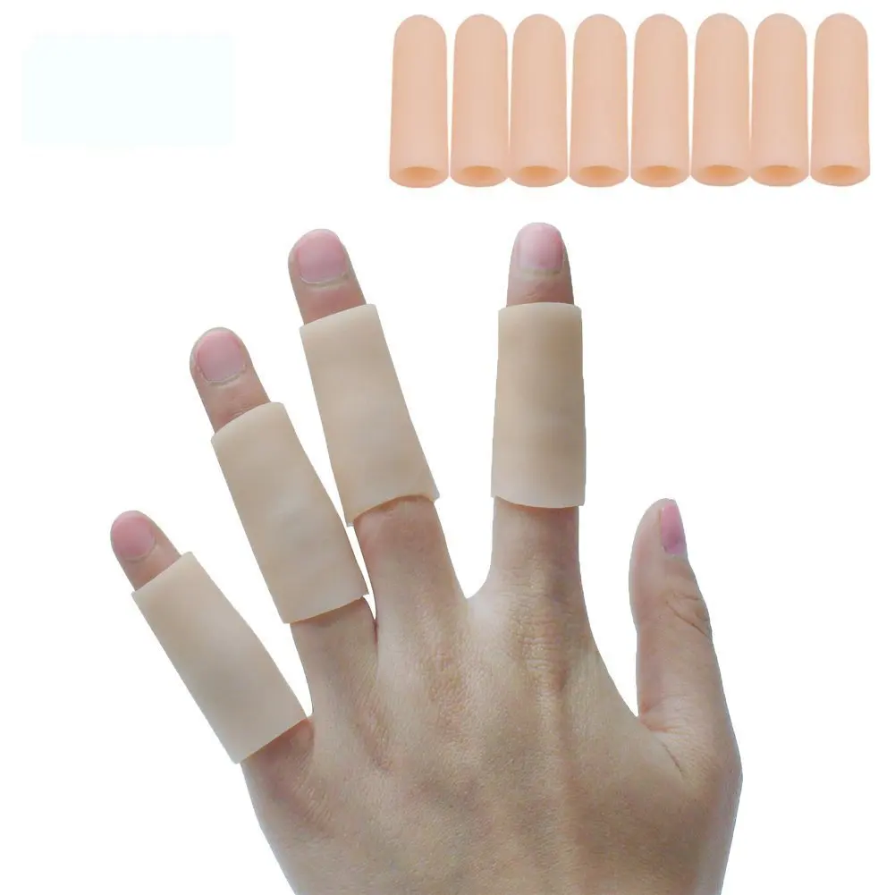 4/6/10/20Pcs tubi in Gel di Silicone custodia protettiva per dita separatori delle dita piede mais Blister Protector sollievo dal dolore strumento