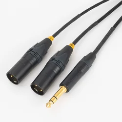 Mogami Stereo 1/4 ''TRS 6.35mm Jack to 2 XLR męski kabel Audio do konsol mikser do mikrofonu wzmacniacz przejściówka rozgałęziająca głośnik