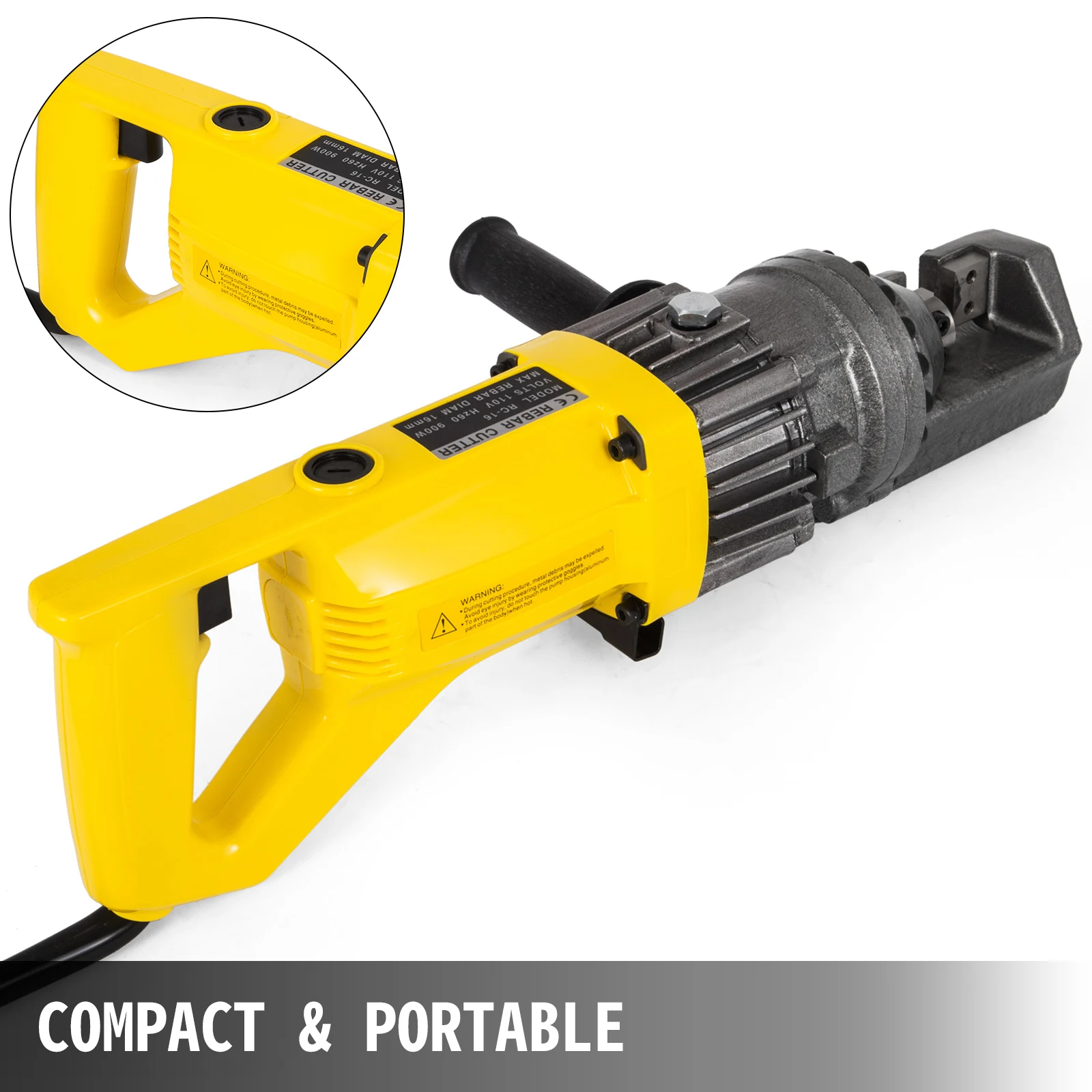 VEVOR RC-16 RC-20 RC-22 RC-25 Portable Electric Hydraulic Rebar Cutter 4mm-25mm 900W 1250W 1350W 1700W for Railways Oil Fields