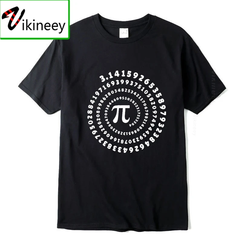 Mens T-shirt 100% cotton short sleeve Mathematical geometry printed men Tshirt o-neck street style cool Funny loose T-shirt