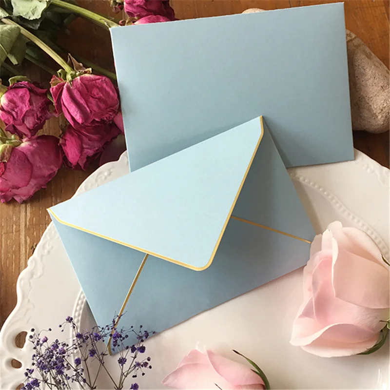 10 pcs/lot Macaron Candy Color Pearlescent Paper Envelope For Wedding Party Invitation Greeting Cards Gift Envelopes Customized