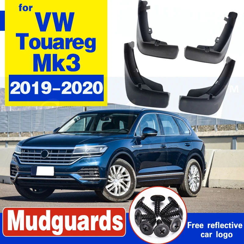 Front Rear Mud Flaps For VW Touareg 2019 2020 MK3 Set Mudguards Fender Splash Guards Mud Flap Dirty Guards Car Accessories