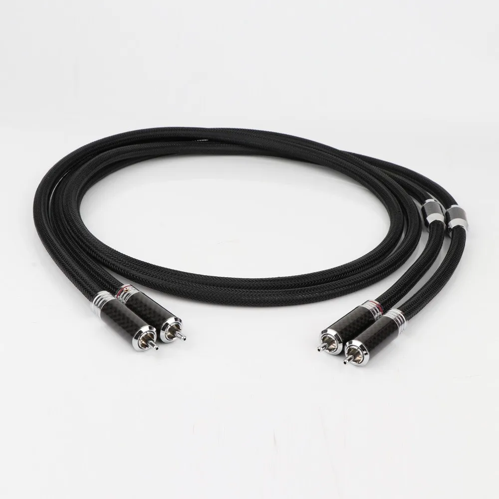 Высококачественный посеребренный аналоговый кабель с разъемом RCA на RCA