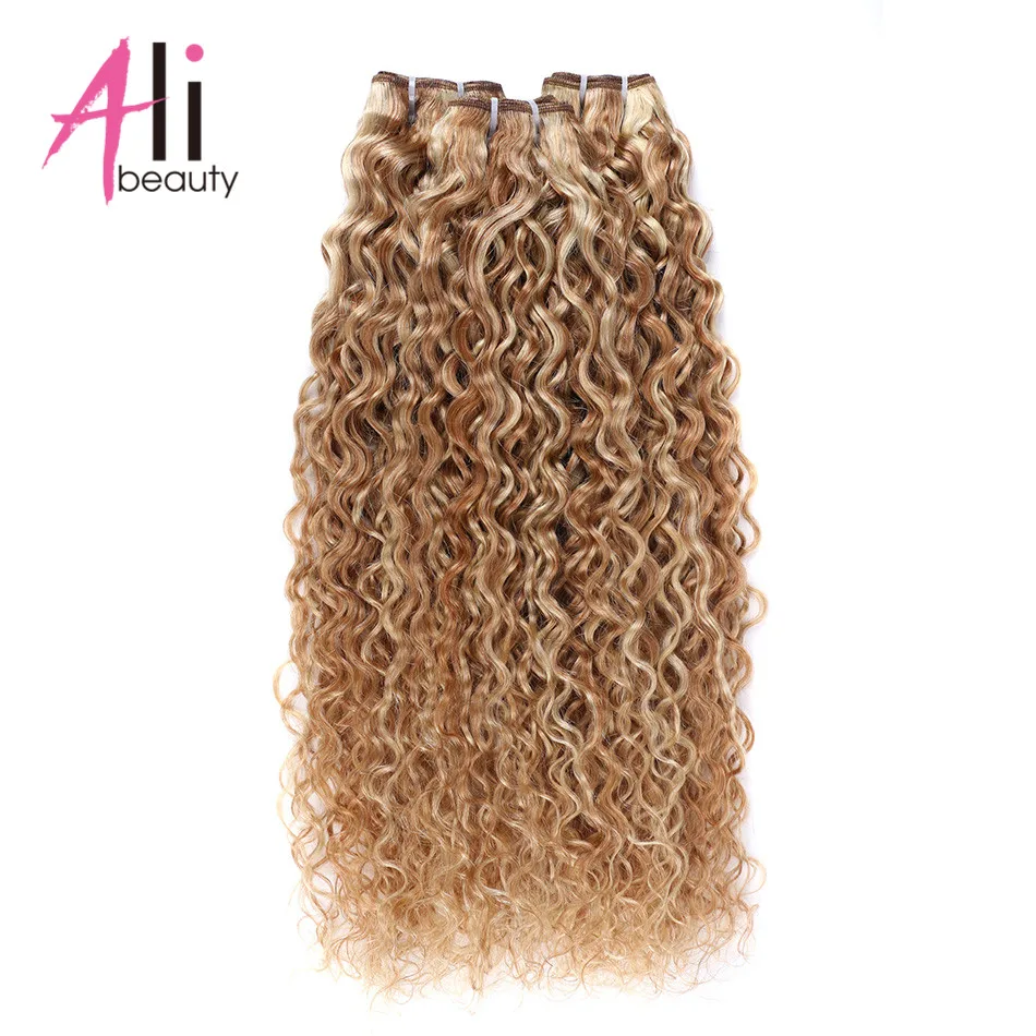 

Али-Красота # P27/613 вода волна пучки Пряди человеческих волос для наращивания Волосы Remy Утка Ombre Цвет светлые волосы 18-24 "утка Ширина 120-130 см