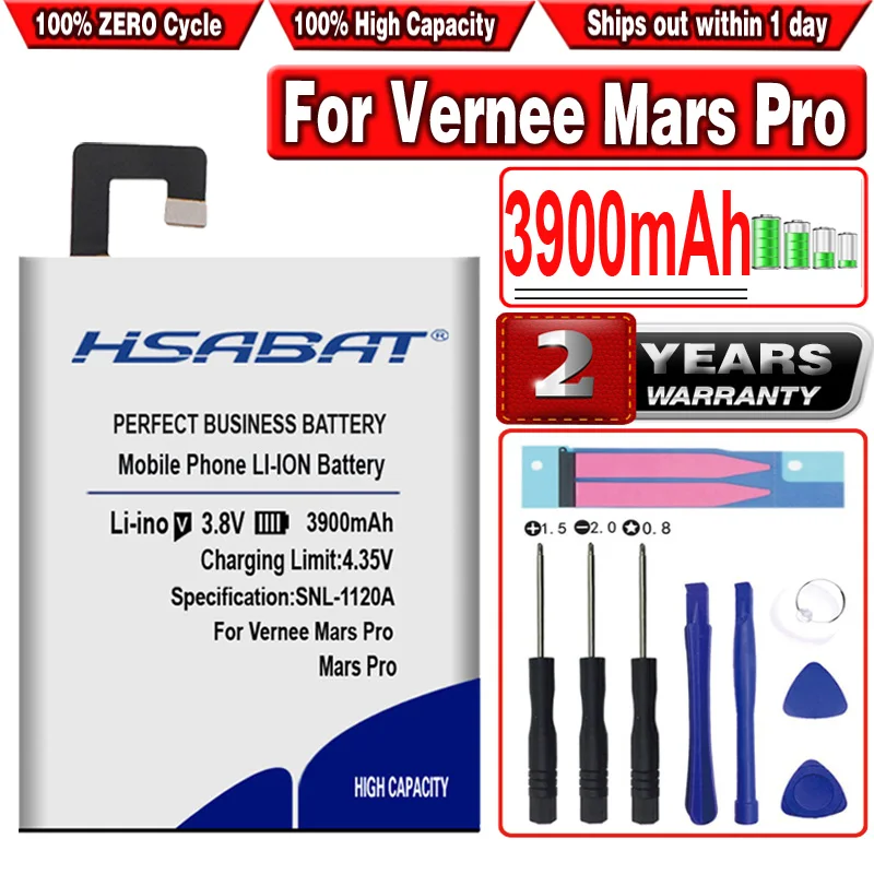 Baterai HSABAT 3900mAh Mars Pro untuk Vernee Mars Pro