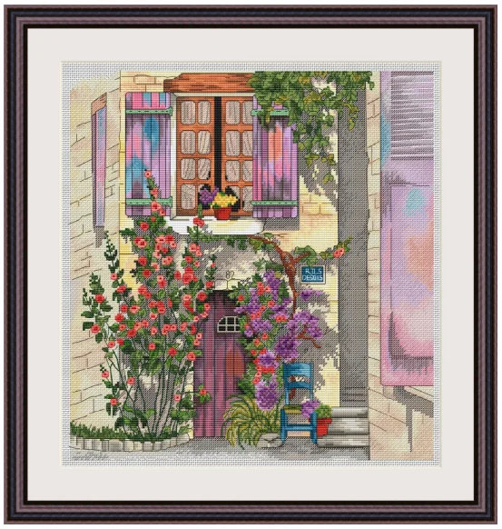 Birds and Peach Blossoms and Birds Counted Cross Stitch Kit Cross stitch RS cotton with cross stitch Lilac Garden