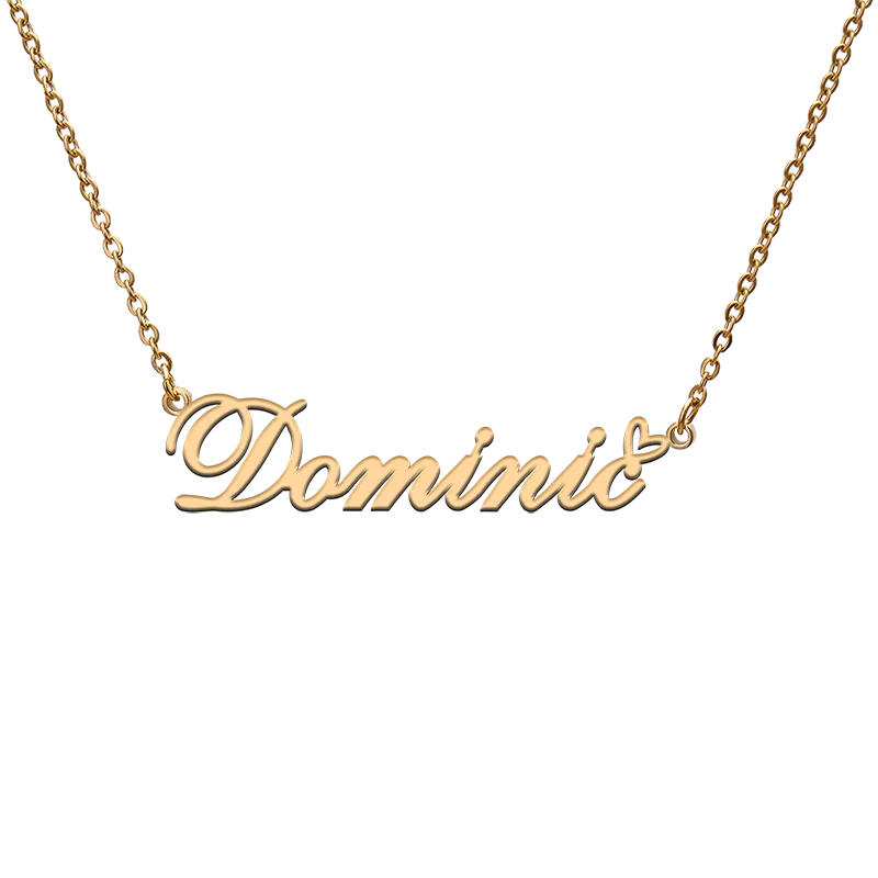 Custom Personalized Name Necklaces for Dominic Best Friends Birthday Christmas Mother Days Jewelry Gifts