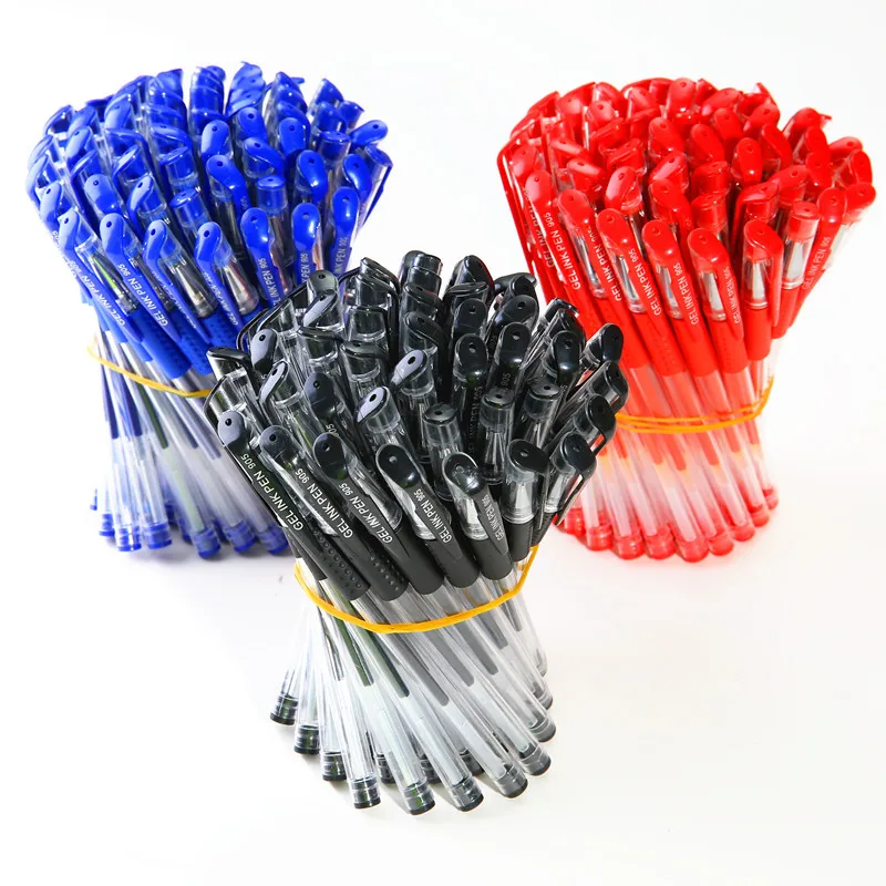 Hot Selling 0.5mm Plastic Gel Pen Refill, Black Neutral Pen Replace Office School 5pcs/lot