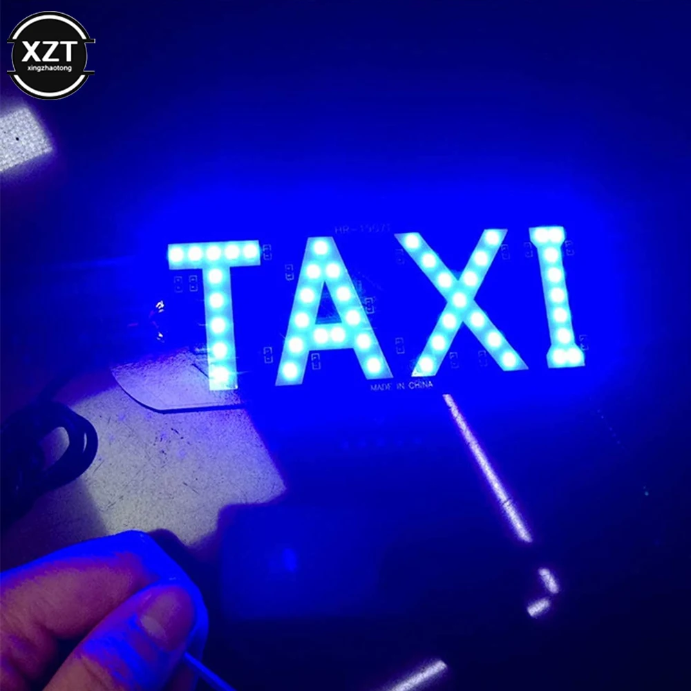 USB LED Indicator Light Panel Sign Warning Light Car Interior For Taxi Driver Taxi Light USB With Switch Suction Beacon Signal