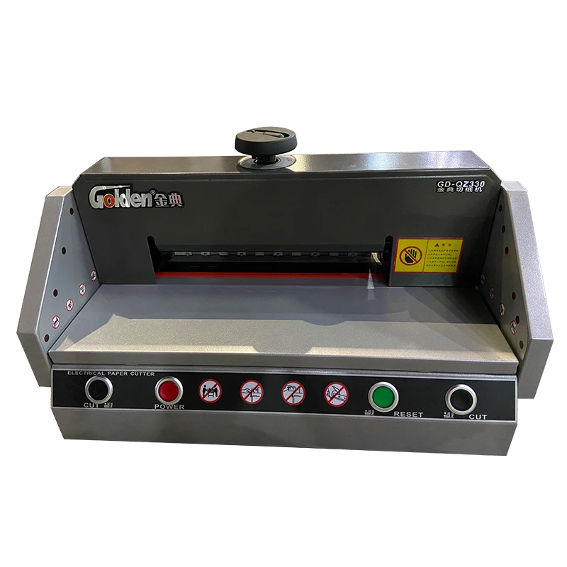 QZ330 Precise Cutting Machine A4 Size Small Paper Cutter-New Automatic Electric Paper Cutter 220V/110V 180w