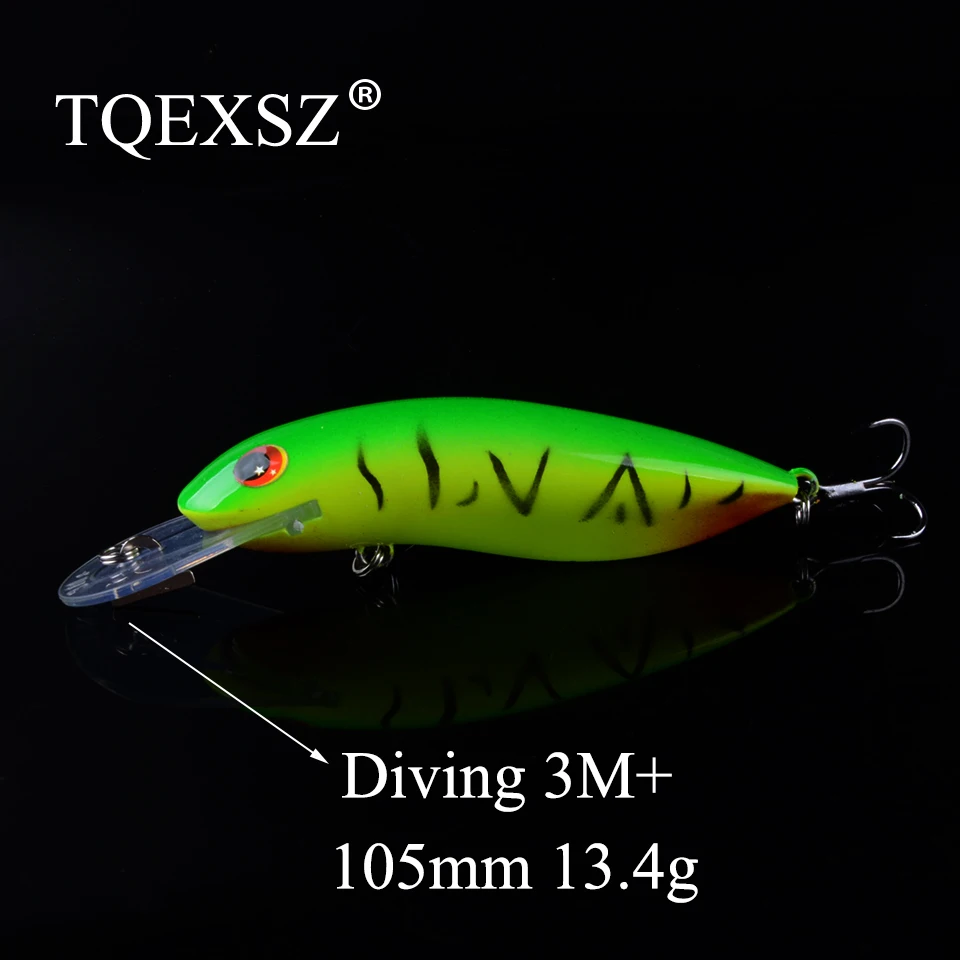 1PCS 105mm 13.4g Fishing Lures Minnow Wobbler VIB Fishig Carp Bait Hard Bait Artificial Crankbait Jerk Bait Pesca Fishing Tackle