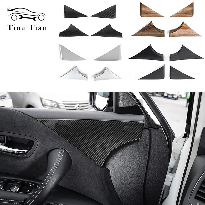 Fit For Nissan Patrol Y62 2017 2018 2019 2020 Styling Accessories Carbon Fiber Color Door Internal Triangle Sequins Panle Cover