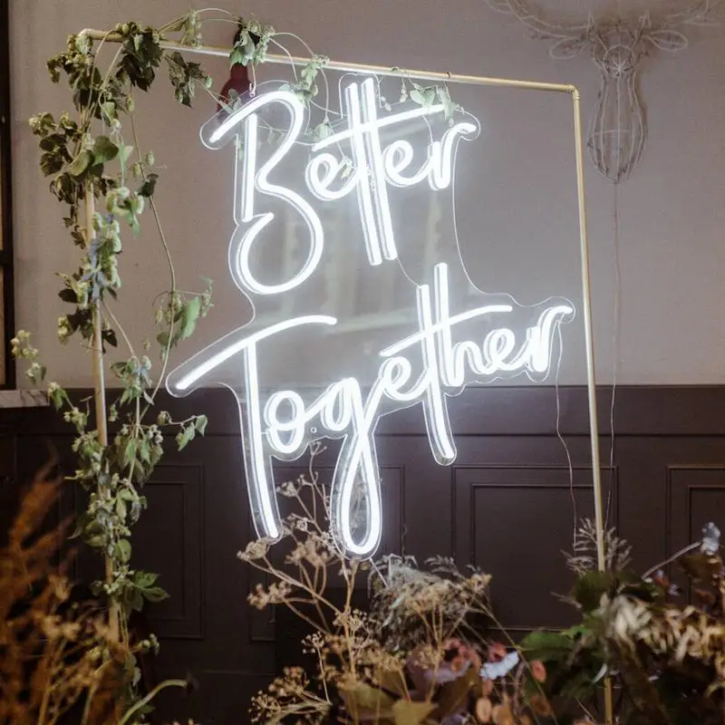 Custom Neon Led Light Can Personalized Custom Logo Neon Sign For Wedding Happy Birthday Party Wall Decor Dropshipping